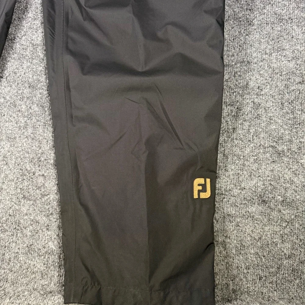 FootJoy DryJoys Golf Rain Pants Mens XL Black Convertible Zip Off Shorts Water R